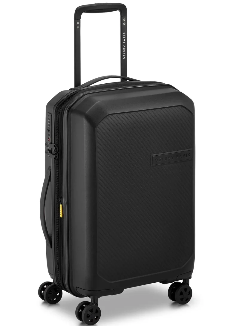 DELSEY Paris Anvers Small 55 Cm 4-Double-Wheeled Expandable Cabin Trolley Case - Black